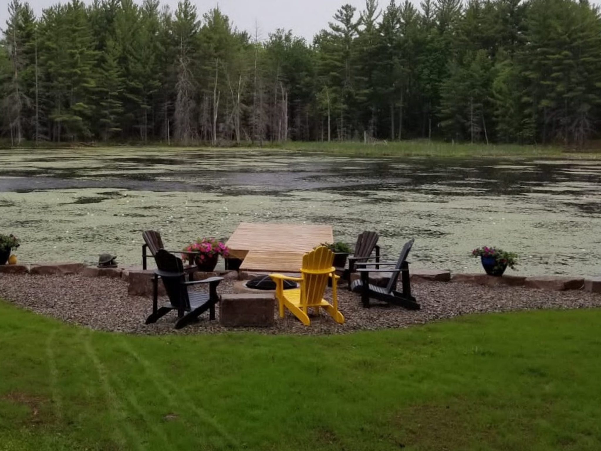 Pond SItting Area-After